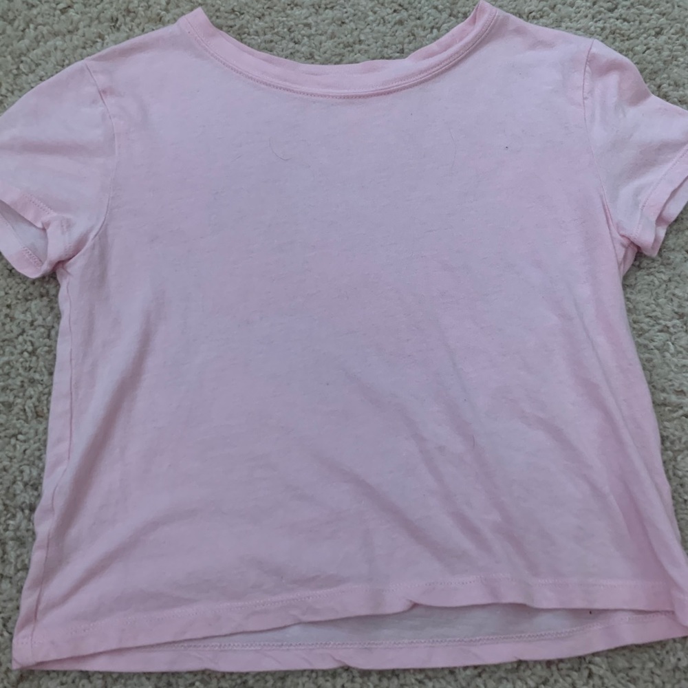 baby tee, SUPER soft, a little cropped